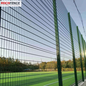 Valla de rejilla de doble varilla de metal con revestimiento verde, alambre de barra doble, malla soldada 868 para residencial - Product Image 3