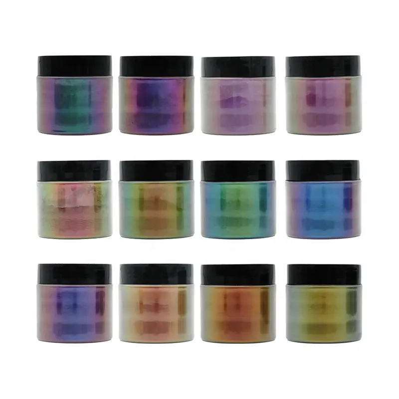Silver industrial photochromic rainbow iridescent chameleon pigment ink bulk powder pigment for car coating painting