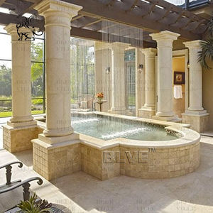 BLVE Fábrica <span class=keywords><strong>de</strong></span> piedra natural personalizada <span class=keywords><strong>Estilo</strong></span> romano Tallado a mano Pilar <span class=keywords><strong>de</strong></span> mármol blanco <span class=keywords><strong>Columnas</strong></span> <span class=keywords><strong>griegas</strong></span> sólidas - Product Image 1