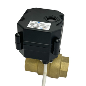 Flomarvel Serie Fh-t 4-20mA 0-10V 2-10V Control Proporcional DN15 DN20 DN25 DN32 Válvula de Bola Motorizada de Latón de Dos Vías para Flujo de Agua Bajo - Product Image 2