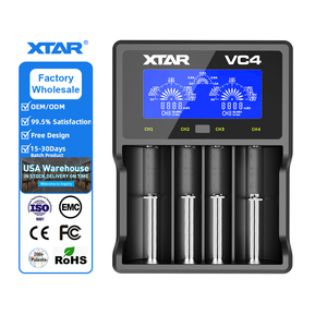 เครื่องชาร์จ<span class=keywords><strong>แบ</strong></span><span class=keywords><strong>ต</strong></span>เตอรี่ DC INR/IMR/Li-ion 3.6V <span class=keywords><strong>Ni</strong></span>-MH คุณภาพสูงจากโรงงานดั้งเดิม รุ่น VC4 อัจฉริยะ สำหรับ<span class=keywords><strong>แบ</strong></span><span class=keywords><strong>ต</strong></span>เตอรี่ Li-ion ดีไซน์พับได้ - Product Image 1