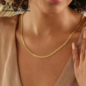 EManco Dropshipping - Cadena Cubana para Hombre y Mujer, sin Colgante, Ajustable, Larga y Corta, Estilo Hip Hop Punk - Product Image 1