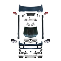 Kit carrosserie haute qualité pour Mercedes Benz Classe C W204 C260 C200 C300, pare-chocs avant modifié C63 AMG, calandre, 2008-2014, compatible OEM