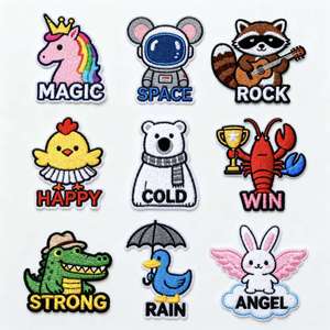 Kích Thước Tùy Chỉnh Thêu Động Vật Các Bản Vá Lỗi Không Có Tối Thiểu Đặt Hàng Thiết Kế Logo Các Bản Vá Lỗi Cho Quần Áo - Product Image 5