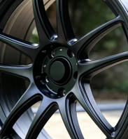 RUNLUN 15/16/17/18/19inch6.5/7.0/7.5/8.0/8.5PCD100/114.3/105/108/110/112/120 Velg Aluminium Alloy Multi Spoke Matte Black Baru