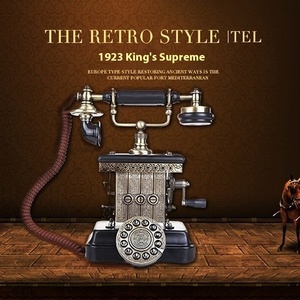 <span class=keywords><strong>Paramount</strong></span> Retro Metal Dial giratorio Teléfono Muebles para el hogar Regalos <span class=keywords><strong>de</strong></span> negocios para fotografía y accesorios <span class=keywords><strong>de</strong></span> línea fija vintage Tel - Product Image 2