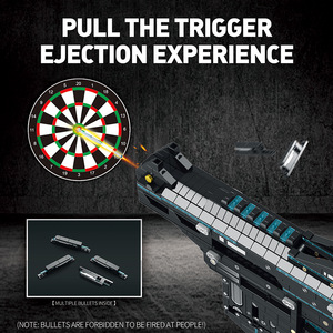 Reobrix Ejection Burst Gun 77007 Battery Powered <b>Building</b> <b>Blocks</b> Toy for Boys Ages 8-13 Years Plastic & Particle Board - Product Image 2