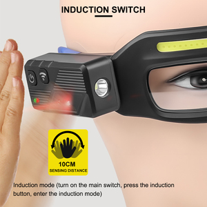 Lunettes <span class=keywords><strong>de</strong></span> camping LED rechargeables Asafee SY5865 XTE, <span class=keywords><strong>lumière</strong></span> USB, étanches IPX4, angle réglable, légères - Product Image 4