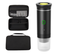 Machine à café portable à capsules expresso, plus de crème, compatible café moulu, 20 bars, avec étui de voyage