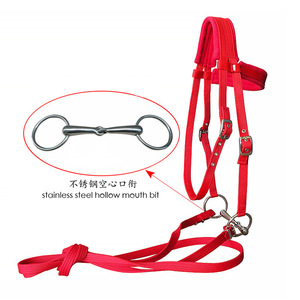 Hoge Kwaliteit Lt6001 Hoofdstel Teugels 3.5Mm Dik Polypropyleen Water Teugel Rvs Holle Mond Kauwen Lederen Halter Pvc - Product Image 6