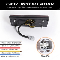 YBJ, accesorios para coche, luces traseras LED de humo rojo para Land Cruiser FJ76 LC78, montaje de lámpara trasera 2007-2021 LC79, luz trasera LED