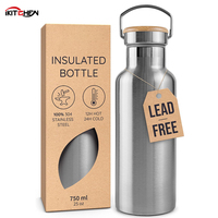 Bouteille d'eau isotherme anti-fuite idéale pour garder les boissons chaudes lors des aventures en plein air, bouteille d'eau sous vide pour enfants, randonnée, course à pied