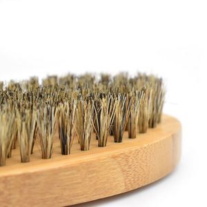 Brosse de nettoyage en poils de sanglier personnalisable avec logo pour hommes - Product Image 4