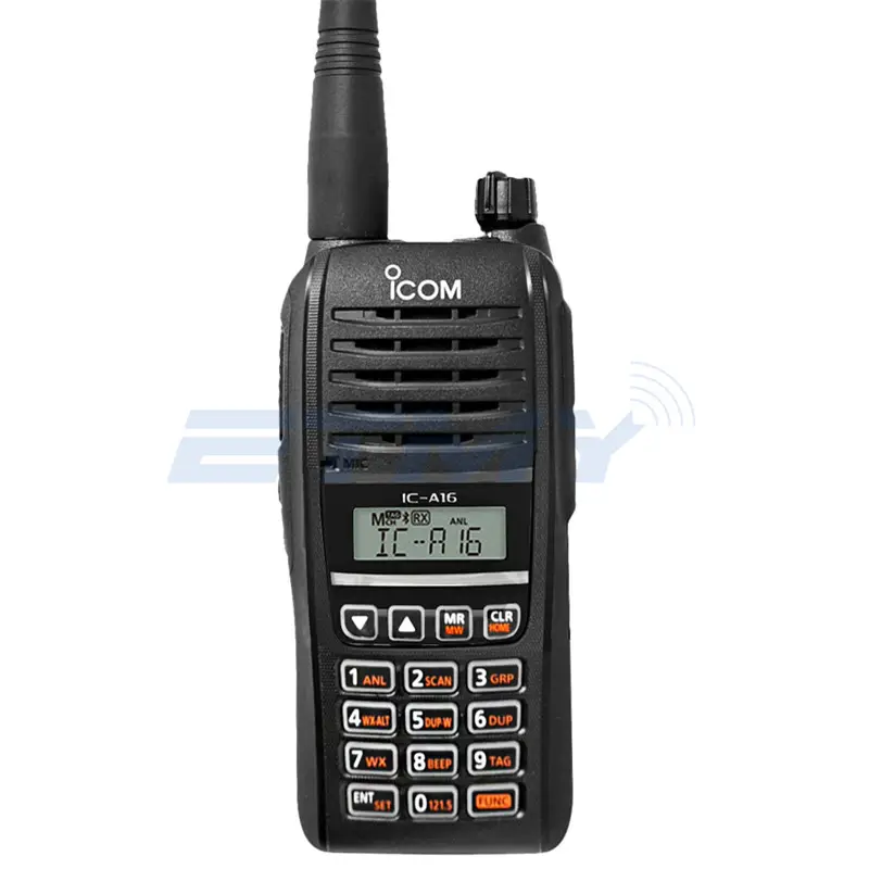 Vhf ban nhạc không khí cầm tay hai cách phát thanh ICOM IC-A16 Nhật Bản hàng không thông tin liên lạc cầm tay Đài phát thanh Walkie Talkie