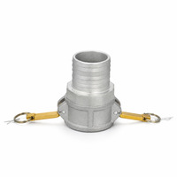Raccord de tuyau Camlock en aluminium avec bouchon anti-poussière et chaîne DN50 DN65 à connexion rapide pour la lutte contre l'incendie
