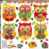 Lot de fournitures d'activités créatives en feutre DIY en gros – Décorations d'automne et de Thanksgiving, ensembles cadeaux d'anniversaire pour garçons et filles, pour fêtes intérieures et activités artistiques