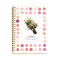 Cahier de peinture à l'aquarelle pour débutants - Édition cadeau reliée en carton avec exercices d'aquarelle, pratique de la peinture et de l'esquisse