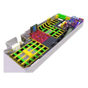 Parque de Trampolines Dream Catch Personalizado de 600 Metros Cuadrados, Centro de Juegos Interior Comercial con Tobogán <span class=keywords><strong>Grande</strong></span>, Zona de Saltos para Niños - Product Image 1