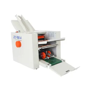 ZE-8B/4 Hualian A4 A3 Cross Maken Farmaceutische Folder Boekje Automatische Vouw Papier Vouwen Machine