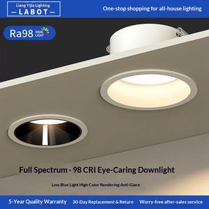 Downlight LED Ultrafino de 7.8cm de Apertura, Control por Sensor, Temperatura de Color 3000K-6000K, Antideslumbrante para Techos de Salas de Estar y Uso Doméstico - Product Image 2