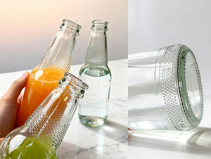 Bouteille de jus importée, bouteilles à boire, 500 ml, 350 ml, bouteille en verre ronde, jus, thé, 300 ml, 330 ml, 320 ml, boisson en verre - Product Image 2