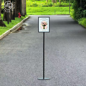Letrero Metálico Resistente a la Oxidación de 120 cm de Altura, Marco a Presión A4, Resistente al Viento, Soporte para Póster de Fácil Montaje sin Herramientas - Product Image 2