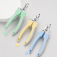 Coupe-ongles pour animaux de compagnie en acier inoxydable, coupe-ongles pour chiens et chats avec protection de sécurité, poignée ergonomique pour le toilettage des chiens et des chats
