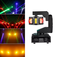 WANRAY Nouvelle Arrivée Éblouissante Lumières de Scène Mini LED RGBW 4*10W à Faisceau avec Tête Mobile pour DJ et Discothèque