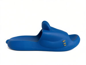 Ciabatte in PVC blu con punta aperta, antiscivolo, estive, da donna, taglia 24-35 - Product Image 1