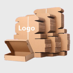 Kotak pengiriman coklat buatan khusus kotak pengiriman pakaian kosmetik Laptop kotak pengiriman Mailer kosmetik cetak sesuai pesanan - Product Image 1