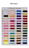 Rubans gaufrés en velours flocqué simple face multicolore Hanfan, accessoires pour cheveux, en polyester/nylon, largeur 1 cm