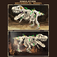 Modèle de squelette fossile de Tyrannosaurus Rex en plastique ABS, kit d'assemblage pour adultes, coffret cadeau de collection pour les passionnés de dinosaures