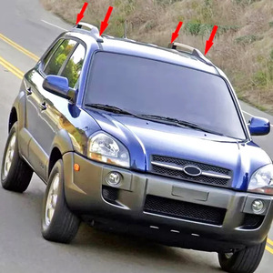 Cubierta para portaequipajes de techo para Hyundai Tucson 2005-2014, material ABS, negro, plateado, gris, tapa decorativa delantera y trasera - Product Image 1