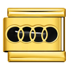 LAMOON Bracciale a Maglie Moda in Acciaio Inossidabile Oro Argento con Elementi per Logo o Emblema Personalizzato, Adatto a Charm Italiani da 9mm per Creazione di Gioielli Fai-da-Te - Product Image 4