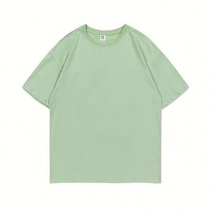 Design Custom Summer Short Sleeve <b>T</b>-shirt Pure Cotton Men's Loose Top Round Neck Solid Color <b>T</b>-shirt - Product Image 4