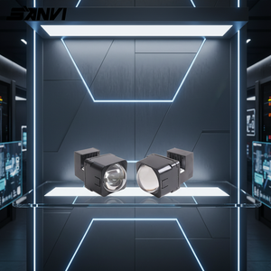 เลนส์โปรเจคเตอร์เลเซอร์แบบ <span class=keywords><strong>Bi</strong></span> LED ขนาดเล็ก 1.5 นิ้ว รุ่น M10 ของโรงงาน Sanvi สำหรับไฟสูง/ต่ำ โมดูลเมทริกซ์ แสง 6000K สำหรับรถยนต์และยานพาหนะ - Product Image 2