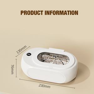 Nettoyeur ultrasonique UV 600 ml pour bijoux et lunettes, 45 kHz avec source d'alimentation électrique UVC, temps de nettoyage réglable 600 s - Product Image 2
