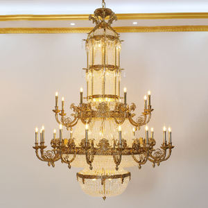 Decoración de palacio francés, luz de cristal Imperial de lujo, centro comercial, escalera, colgante, diseño Interior, candelabro de lujo - Product Image 2