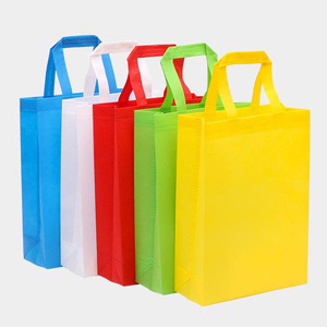 Срочная многоразовая тележка на заказ Складная онлайн-сумка для покупок эко-индивидуальная рекламная Нетканая сумка в полоску 2 шт. - Product Image 1