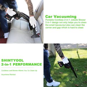 Aspirador y soplador 2 en 1 De Cobre sin escobillas, ventilador de chorro de turbina comprimido inalámbrico, Material ABS, aspiradora de flujo de aire mejorado - Product Image 5