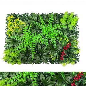 Fournitures pour Jardins Verticaux <span class=keywords><strong>D</strong></span>écoratifs – Mur Végétal Mural Extérieur en PE de Haute Qualité 40x60cm, Plantes Mixtes Milan - Product Image 4