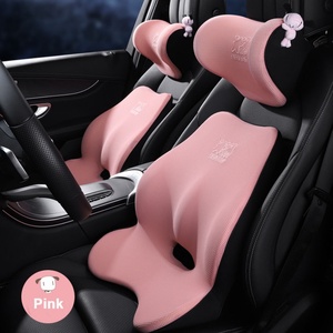 Space <b>Memory</b> <b>Foam</b> Comfort Headrest Neck Pillow Fatigue Relief Ergonomic Design Car Neck Support Pillow Back Lumbar Pillow - Product Image 1
