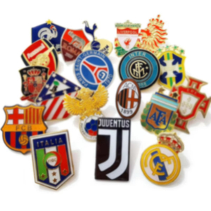 Distintivi Personalizzati per <span class=keywords><strong>Squadre</strong></span> <span class=keywords><strong>di</strong></span> <span class=keywords><strong>Calcio</strong></span> Europee, Spille in Smalto Morbido e Duro, Spille Sportive da Bavero, Spille Personalizzate in Smalto - Product Image 1