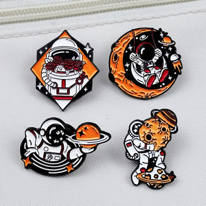 High-Quality Astronaut Enamel Lapel Pin Space Theme Metal Badge for <strong>Astronomy</strong> Fans Birthday <strong>Gift</strong> Souvenir - Product Image 4