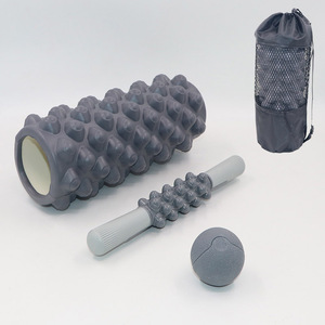 Both <b>Massage</b> Roller <b>Set</b> EVA Foam Roller With Stick And Ball Mesh Bag For Yoga Pilates Fascia Relief Unisex Universal - Product Image 2