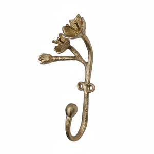 Crochet mural en fonte d'aluminium rustique classique pour chalet de ferme et décoration murale intérieure et stockage de maison de campagne - Product Image 1