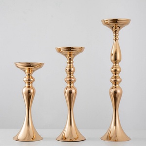 Centro de Mesa de Cristal con Forma de Flor a Precio Económico, Decoración para Mesa de Boda, Florero de Metal Plateado y Dorado, Estilo Moderno y Romántico - Product Image 4