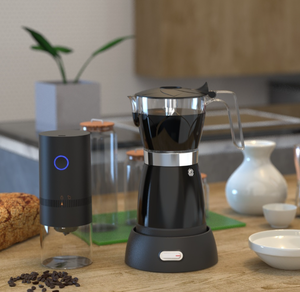 Cafetière électrique 110v 220v, <span class=keywords><strong>6</strong></span> <span class=keywords><strong>tasses</strong></span>, 300ml, machine à expresso portable en aluminium, cafetière moka pour la maison et les voyages - Product Image 2