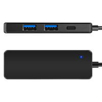 Tipe C HUB 4 Port USB-C Ke USB 3.0 Splitter Converter OTG Adapter Hub Kabel untuk Macbook Pro iMac PC Laptop Notebook Aksesoris