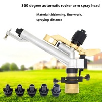 Arroseur de pistolet de pluie en laiton réglable de 1.5 ''Rotation de 360 degrés pour l'agriculture et l'irrigation d'arrosage de jardin